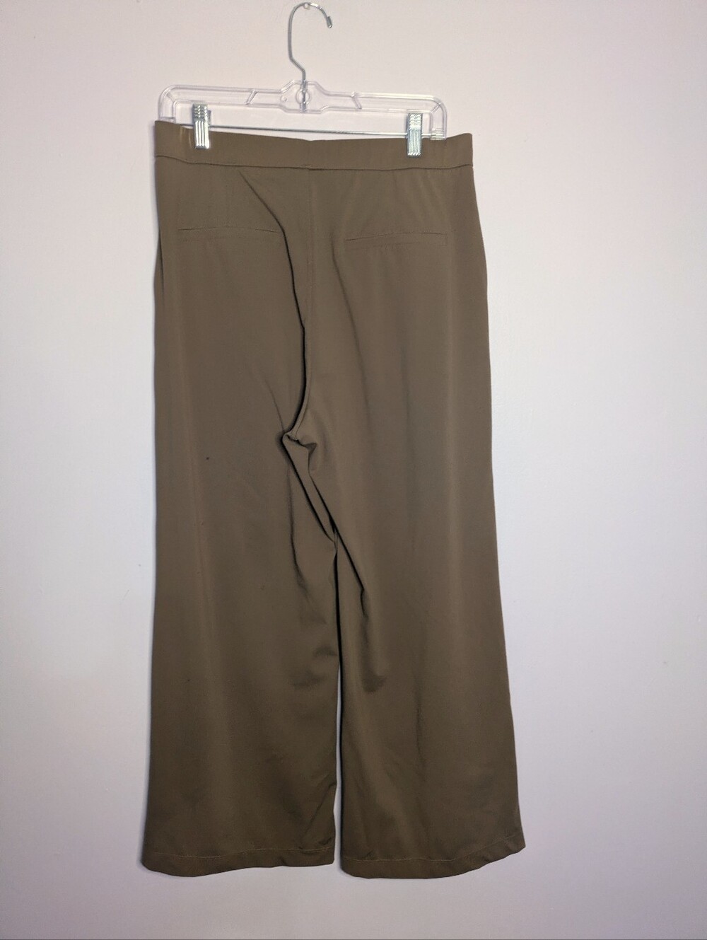 Halara Day Stretch Flex Work Pants Large Petite in Tan